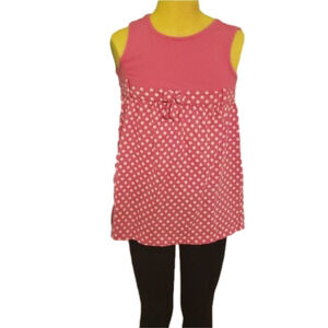 Girls Pink Sleeveless Shirt